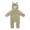 Groene teddy onesie - Soft green